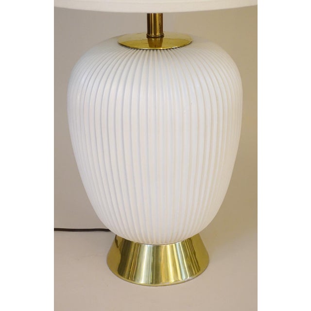 XL Lightolier Gerald Thurston Modern Porcelain Table Lamp Architectural Pottery 1960's For Sale In Los Angeles - Image 6 of 7