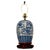 The beautiful richly colored rosewood base contrasting the porcelain hand-painted vintage lamp makes it a standout. This...