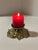 Brass Brutalist Brass Flower Candle Holder For Sale - Image 8 of 11