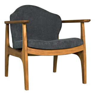 Vittorio Chair with Grey Fabric For Sale