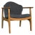 Vittorio Chair with Grey Fabric For Sale