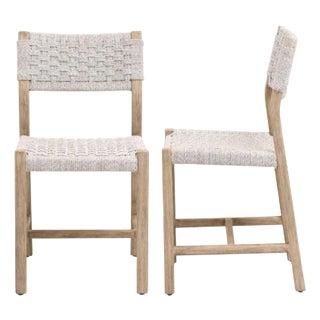 Essentials for Living Kitts Rope Outdoor Dining Chair - Set of 2 For Sale