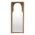 Circa 1910 French Art Nouveau Natural Wood Wall Mirror For Sale
