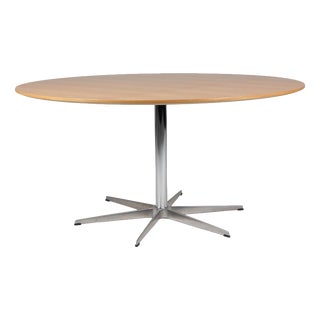 Dining Table in Circular Oak by Piet Hein for Fritz Hansen For Sale