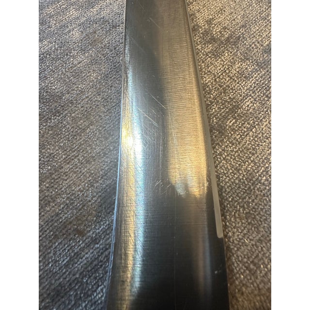 Reed and Barton Antique ‘Modern Art’ by Reed & Barton 2 Piece Sterling Silver & Stainless Carving Set - 1904 For Sale - Image 4 of 9