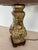 Wood Vintage Pair Asian Archaic Brass Urn Lamps James Mont Style With Linen Shades For Sale - Image 7 of 15