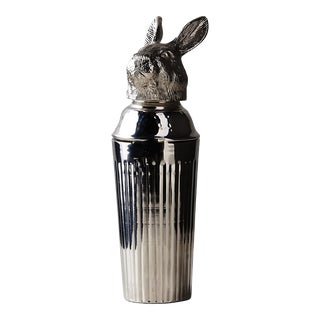 Imported Large Winterwood Bunny Rabbit Cocktail Shaker For Sale
