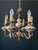 Antique Ceramic and Brass Chandelier, 1960s For Sale - Image 3 of 15