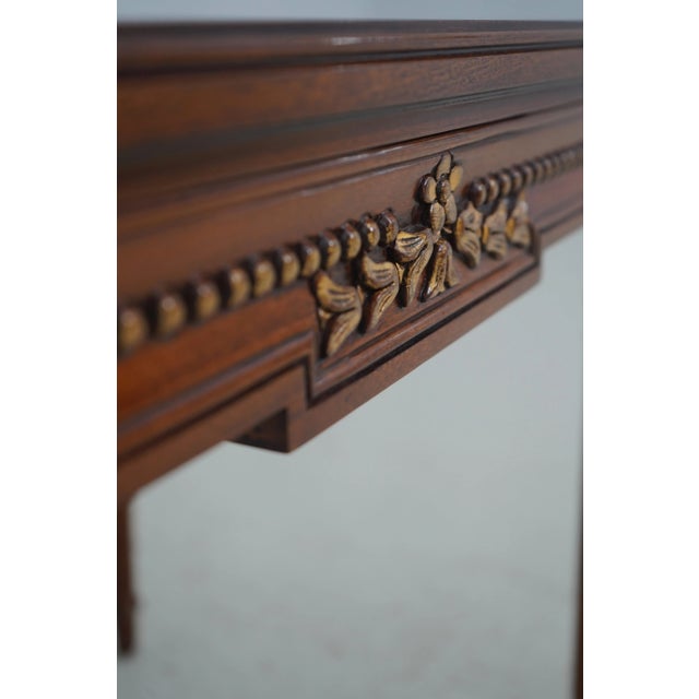 2000 - 2009 Karges French Louis XVI Style Walnut Lamp Table For Sale - Image 5 of 12