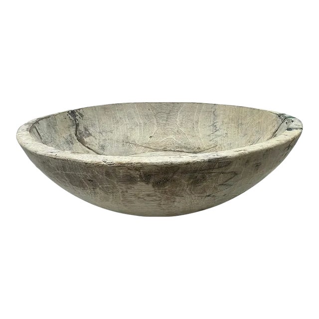 Vintage Wooden Parat Bowl - Small For Sale