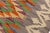 Tribal Kilim Gray Beige Hand-Woven Wool Rug For Sale In New York - Image 6 of 9