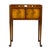 English 18th Century Style Side Table With Gallery Top and Storage, English For Sale - Image 3 of 8