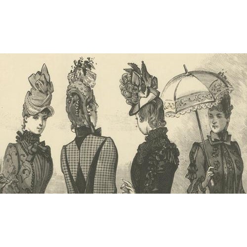 Black Journal des Dames et des Demoiselles, Panoramic Couture Study, 1887, Paper For Sale - Image 8 of 10