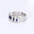 8x 2mm Table-Cut Blue Sapphire 2x 2.5mm Table-Cut Blue Sapphire 5x SI2/H 1.25mm Round Brilliant Diamonds 11x SI1/H 1.5mm...