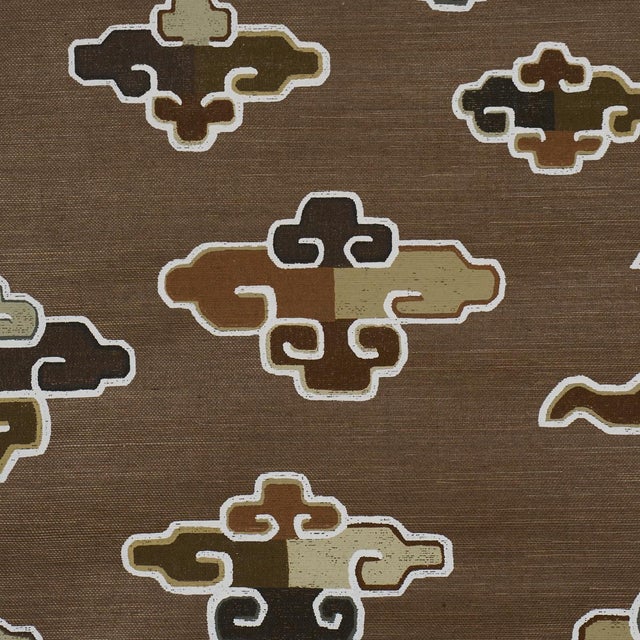 Traditional Sample - Schumacher In Dreams Wallcovering In Sable For Sale - Image 3 of 6