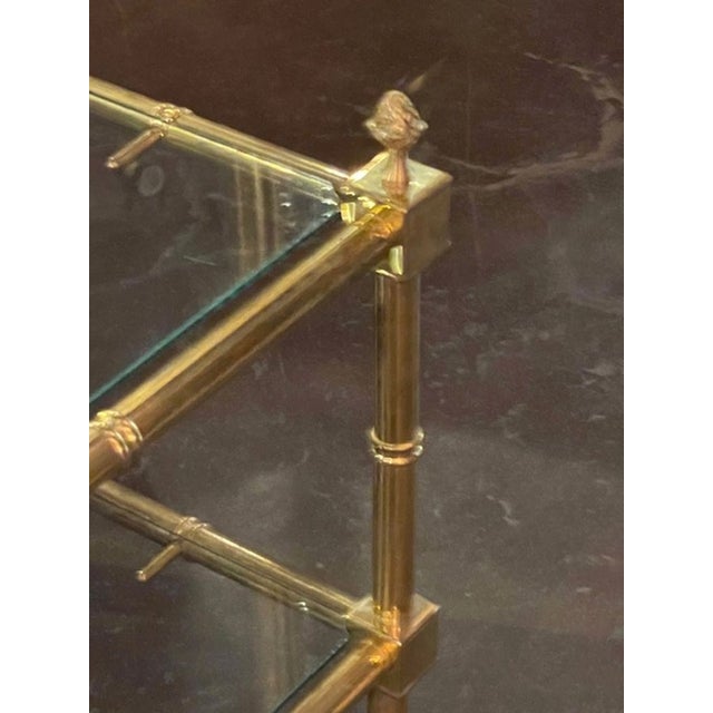 Early 21st Century Italian Gilt Brass Coffee Table For Sale - Image 5 of 9