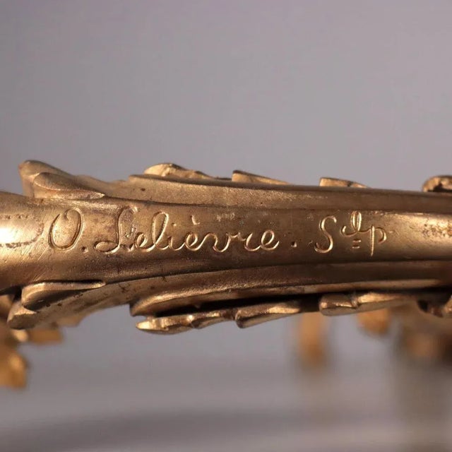 Napoleon III Gilded Bronze Chandelier, Paris, France, 1800s For Sale - Image 10 of 12