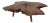 Andrianna Shamaris Amorphous Rosewood Coffee Table For Sale