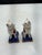 Ceramic Pair of Rare Ceramic Small Cat Figurines For Sale - Image 7 of 8