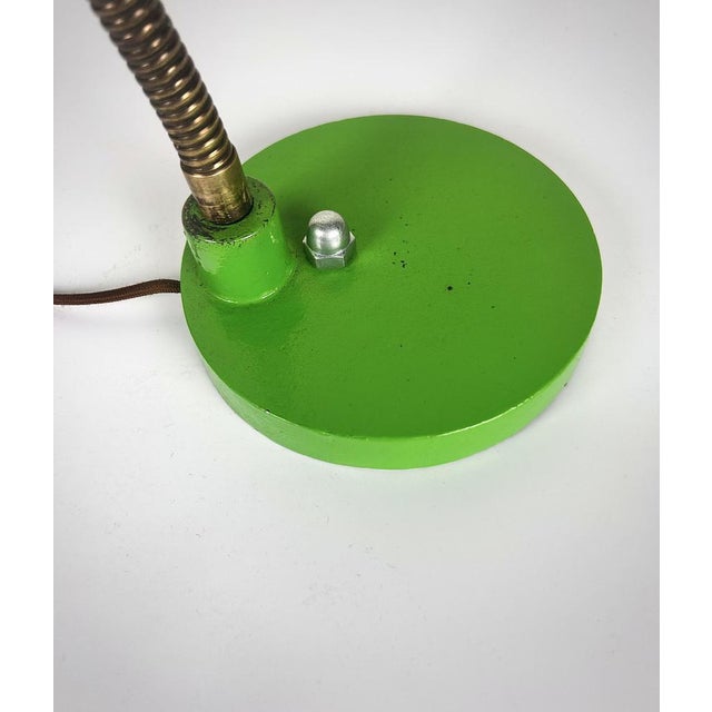 Mid-Century Modern Green Articulated Lamp, 1970s For Sale - Image 3 of 7