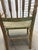 Vintage American Primitive Distressed Green Spindle-Back Rush-Seat Armchair For Sale In New York - Image 6 of 7