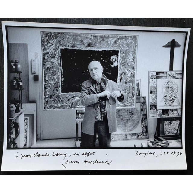 Pierre Alechinsky, Portrait, Silver Print For Sale - Image 4 of 4