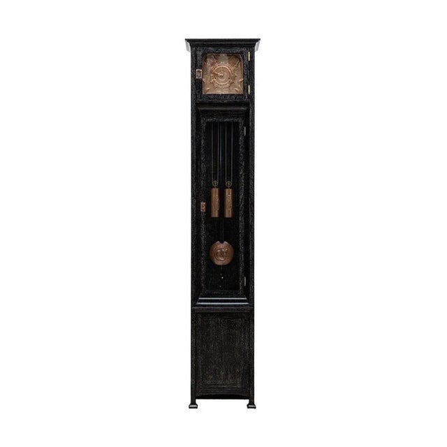 Art Nouveau Viennese Grandfather Clock by Michael Niedermoser and Georg Klimt, 1900s For Sale - Image 4 of 18
