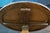Late 20th Century Rustic Farmhouse Industrial Modern Acacia Metal & Glass Round Dining Table 42" For Sale - Image 14 of 17