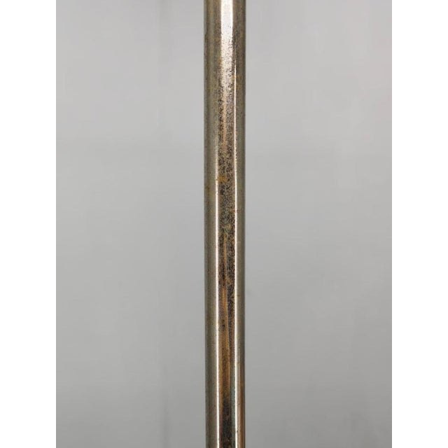 Art Deco Nickel and Glass Pendant Light, 1930s For Sale - Image 9 of 15