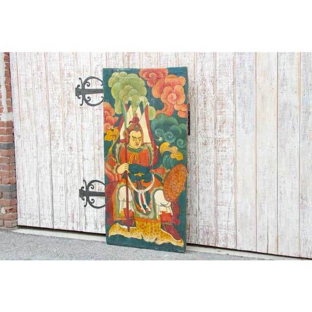 Colorful Antique Tibetan "Khan" Door Panel For Sale - Image 4 of 11