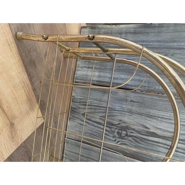 Vintage, mid-century magazine rack /stand made of brass from Hungary ,70s This piece is both great looking and extremely...