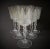 Cristal d' Arques Mid 20th Century Cristal D'Arques Villeneuve Durand Crystal Water Goblets- Set of 6 For Sale - Image 4 of 13
