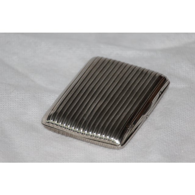 Brutalist Silver Cigarette Case, 1970s For Sale - Image 3 of 10