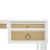 Matthew Izzo Home Heidi White Lacquer, Grass Cloth and Nickel Desk For Sale - Image 4 of 5