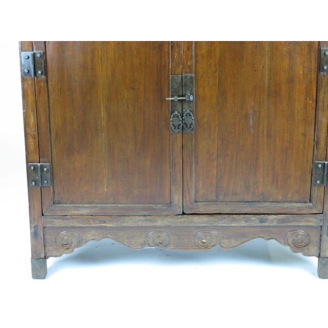 1900 - 1909 Asian Style Elmwood Book Cabinet For Sale In Greensboro - Image 6 of 10