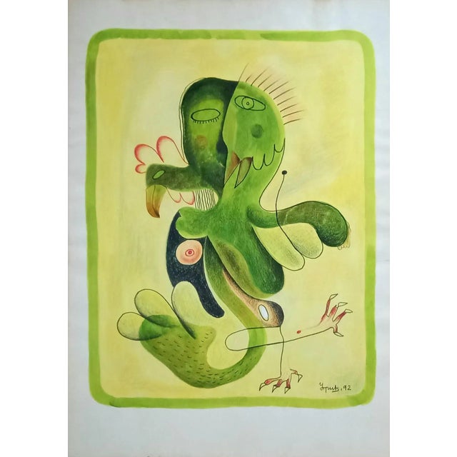 Set of 2 - Collector Gallery Wall, Originals in Gilt Wood Frame For Sale - Image 4 of 4