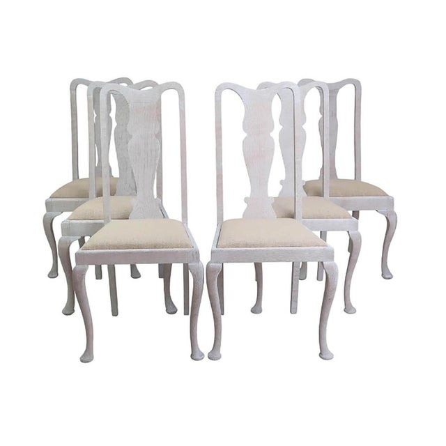 Antique English Gustavian Style Urn Back Dining Chairs, 1920, Set of 6 For Sale - Image 9 of 9