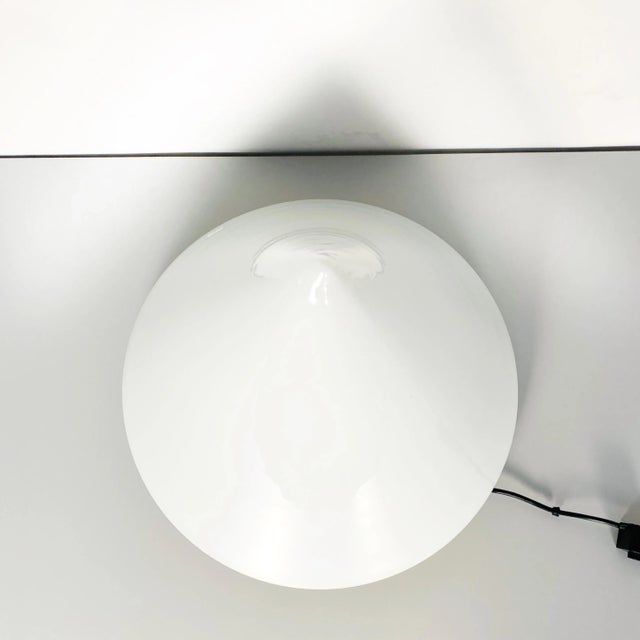 Mid-Century Modern Italian Conical Table Lamp with Double Opal Glass, 1970s For Sale - Image 14 of 18