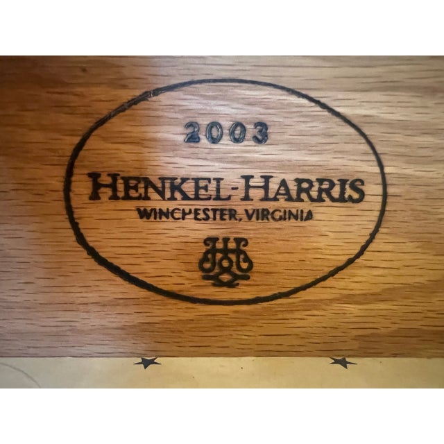 American Henkel Harris 124 Triple Dresser With H-8 Mirror in #29 Classic Henkel Mahogany For Sale - Image 3 of 5