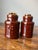 Brown glazed milk can design salt and pepper shaker Marked USA at the bottom Mccoy Pottery 2.25” bottom diameter, 4”...