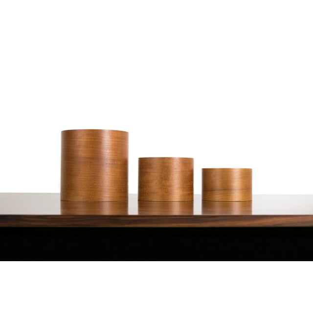 1960s Japanese Modern Teak Nesting Containers For Sale - Image 5 of 11