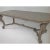 Large dining table with a unique gray ceruse custom finish. Solid top and carved trim and legs. The table is quite unique...