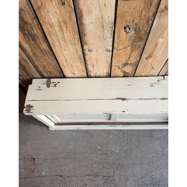 1940s Vintage Patinated Cabinet with Sliding Doors, 1940s For Sale - Image 5 of 18