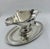 French Vintage Christofle Silver Sauce Boat With Saucer Late 19th Century For Sale - Image 3 of 11
