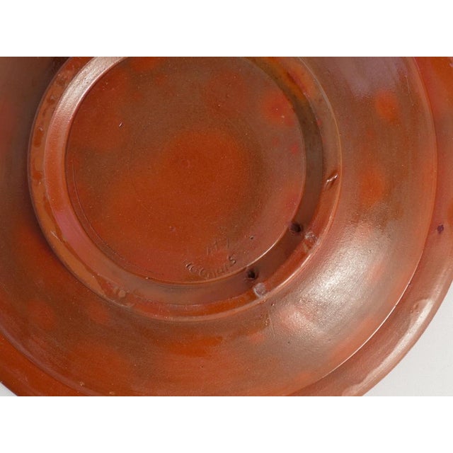 Brown and Cream White Stoneware Bowl by Andersson & Johansson for Höganäs, 1920s For Sale - Image 9 of 11