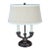 Vintage 1998 Frederick Cooper "Trevor" Dark Bronze & Brass Bouillotte Table Lamp For Sale