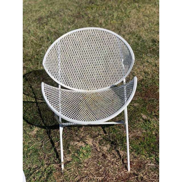 Mid-Century Modern 1950s Orange Slice Patio Chairs Maurizio Tempestini for Salterini - a Pair, Attributed For Sale - Image 3 of 13