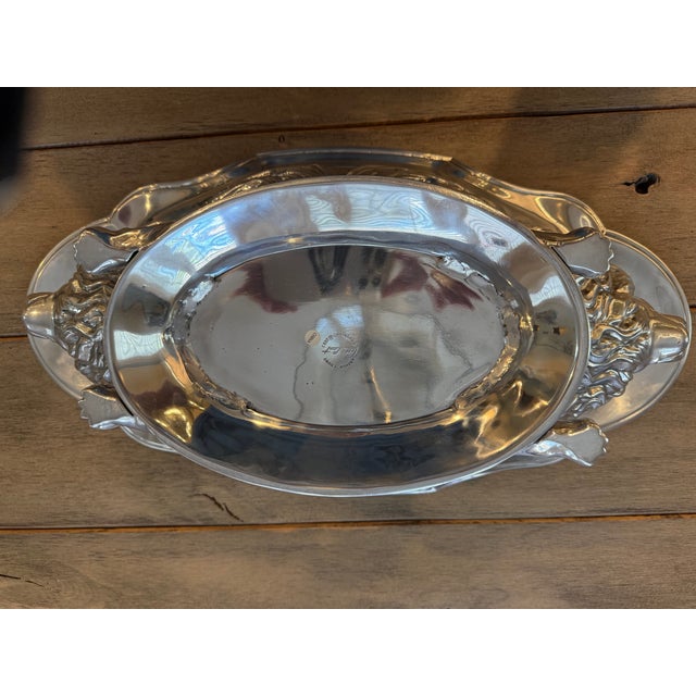 Arthur Court Cast Aluminium Lion Centerpiece For Sale In Dallas - Image 6 of 7
