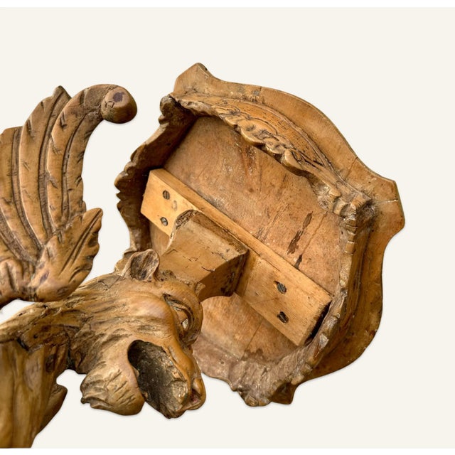 Wood 18th Century Italian Griffon Pedestal For Sale - Image 7 of 13