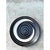 Vintage Monumental Black and White Spiral Ceramic Plate For Sale - Image 10 of 12